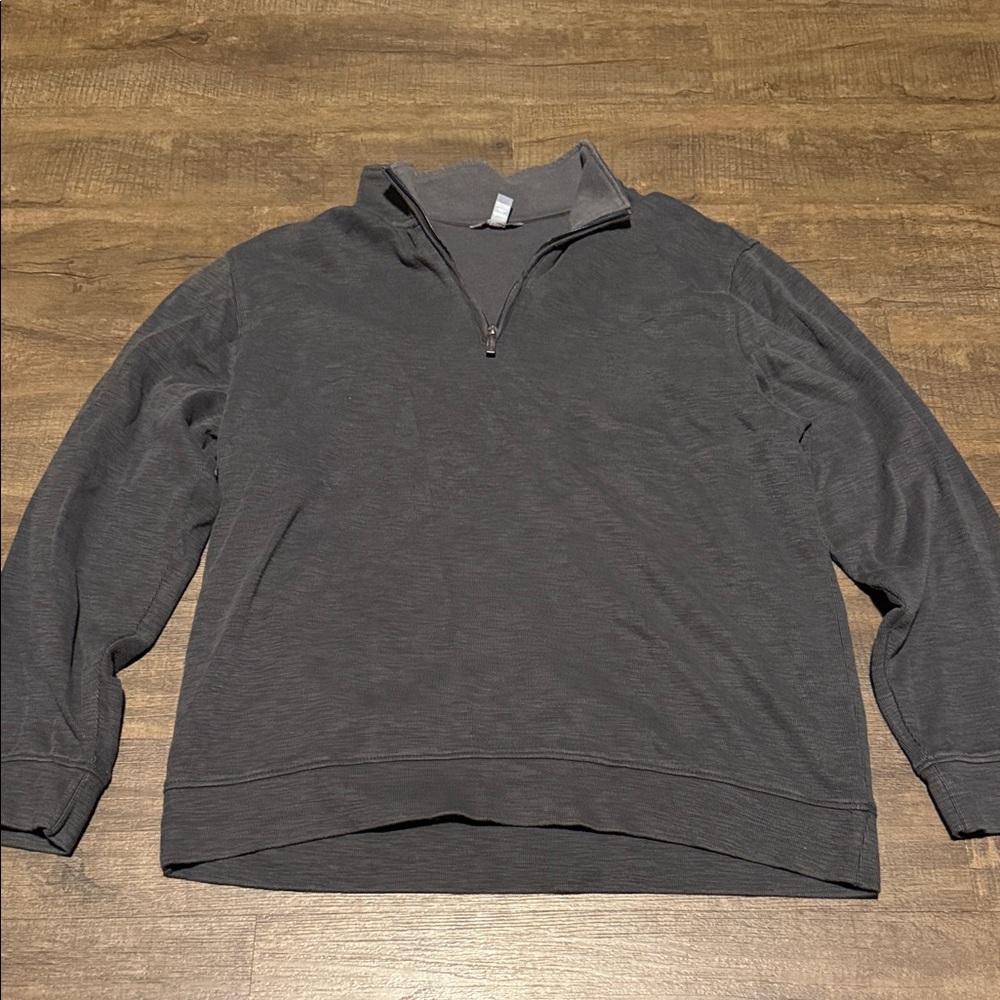 Van Heusen Men's Charcoal Zip-Up Sweater